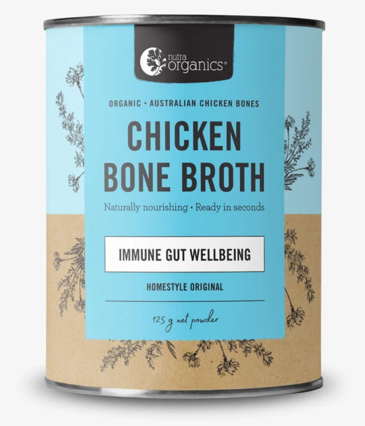 Nutra Organics Organic Chicken Bone Broth Powder 125gm