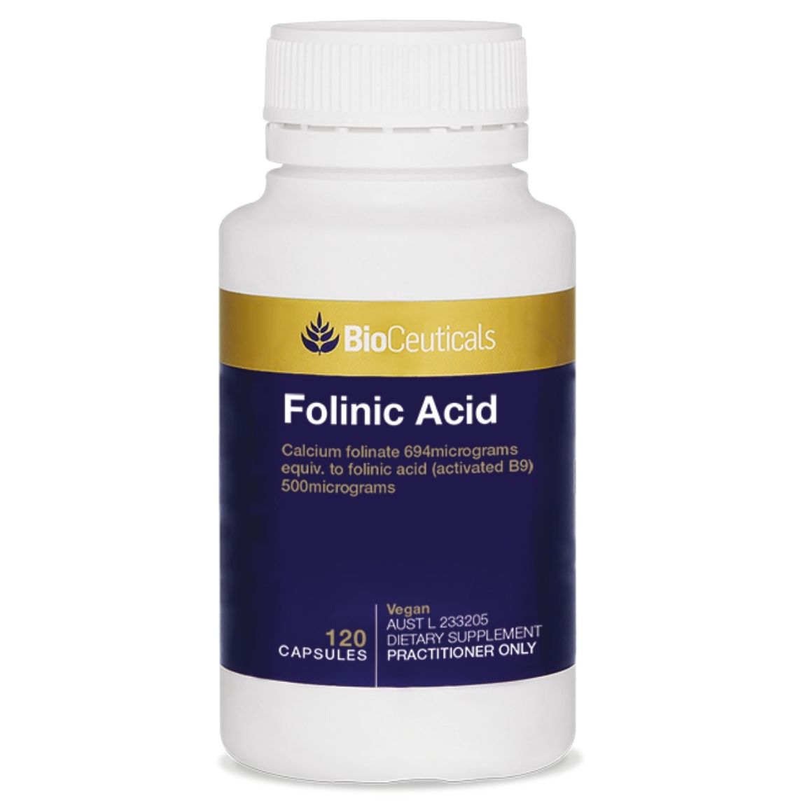 Bioceuticals Folinic Acid 120 Capsules