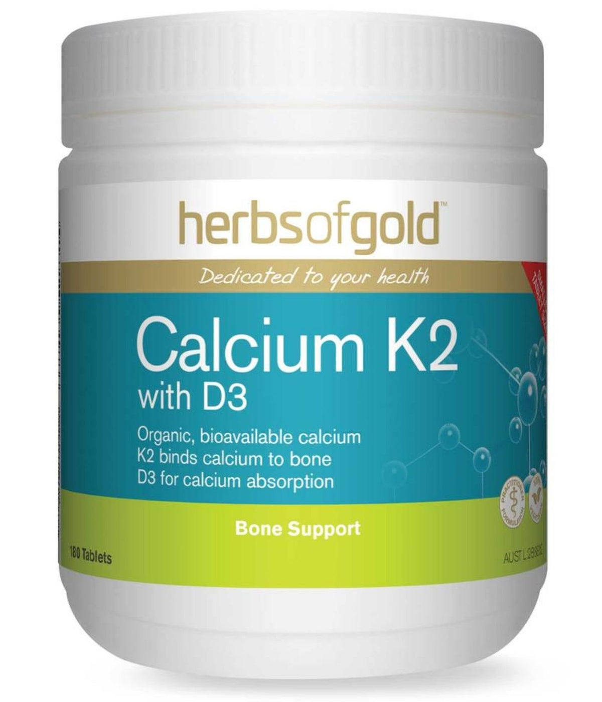 Herbs of Gold Calcium K2 With D3 Tablets