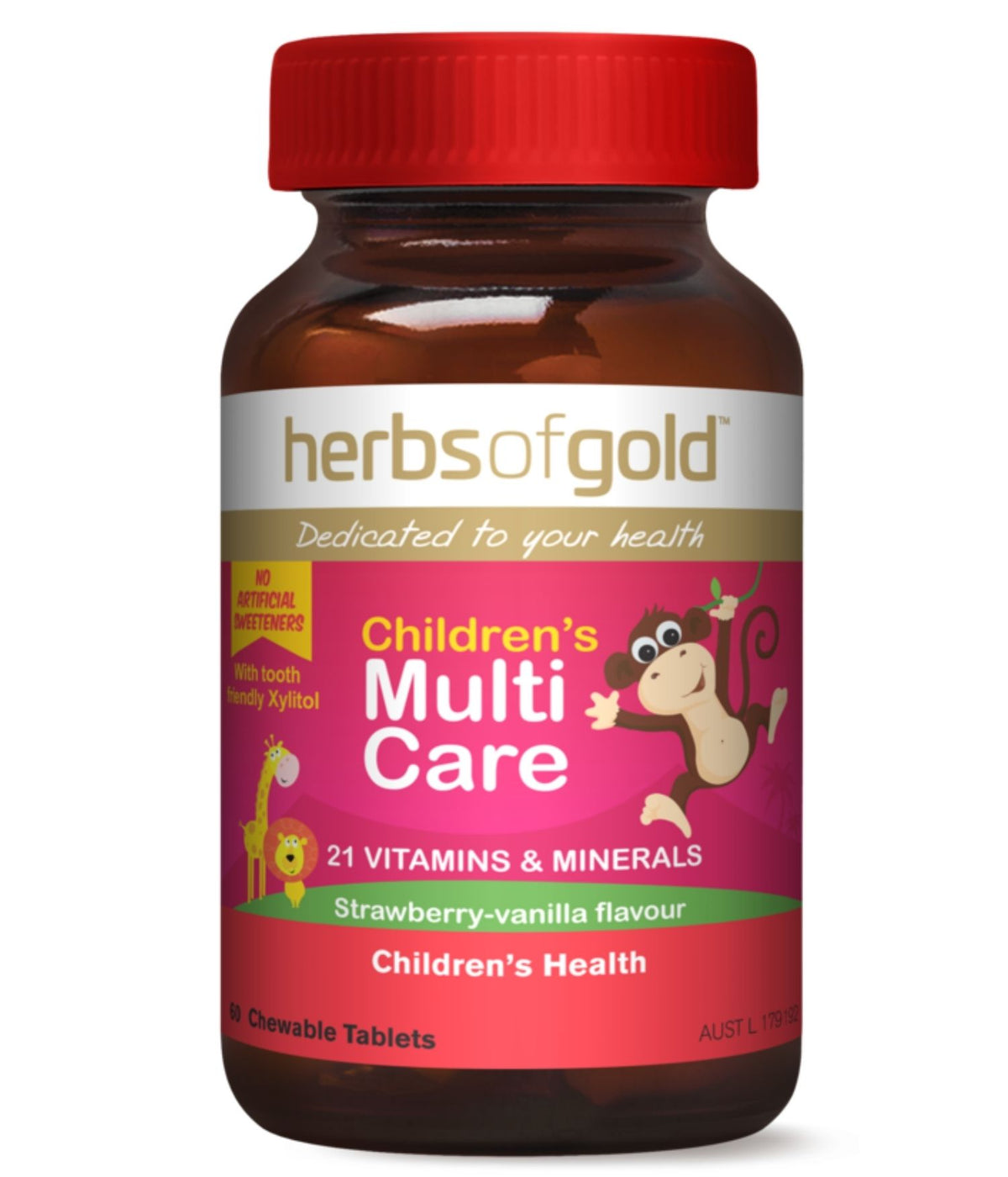 Herbs of Gold Childrens Multi Care 60 Chewable Tablets