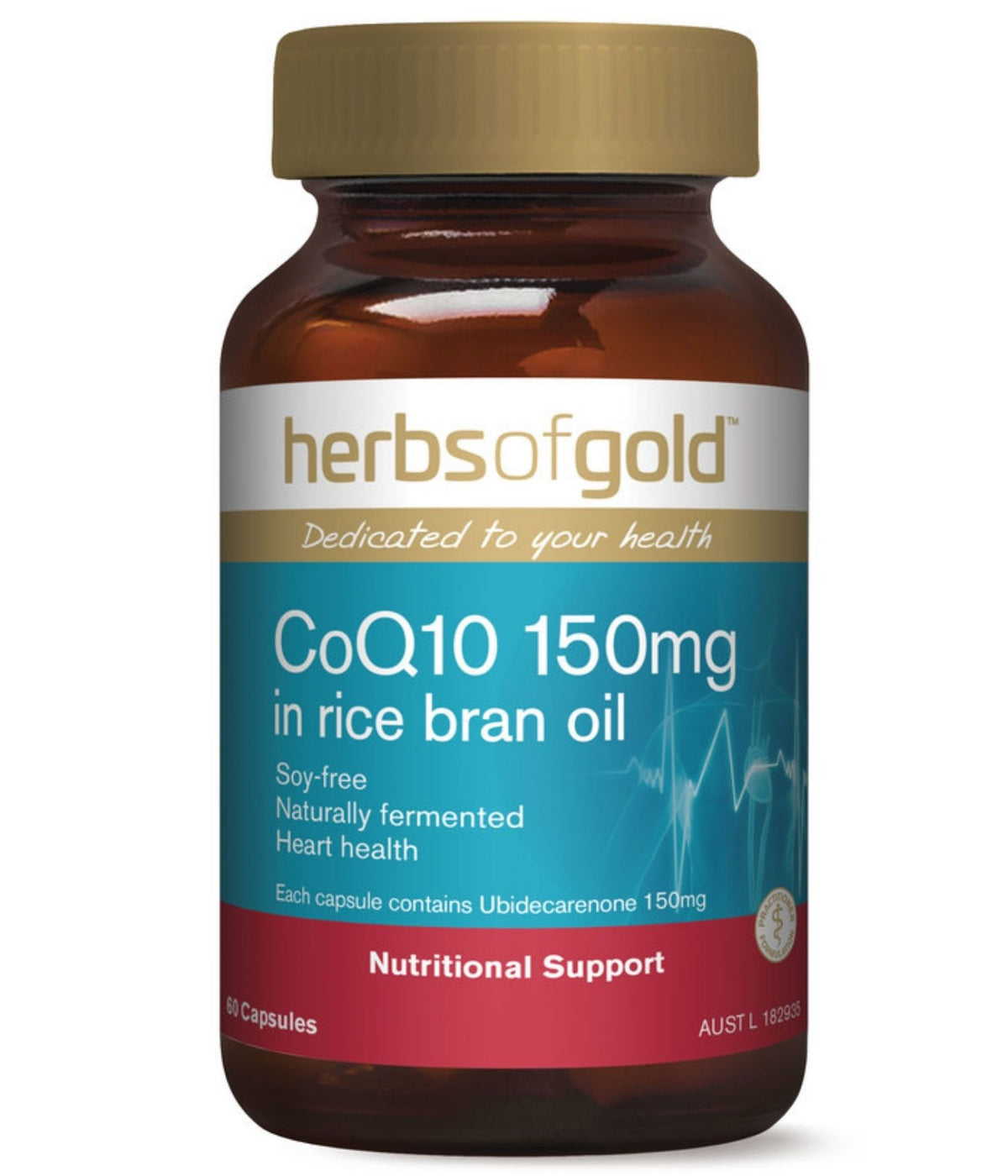 Herbs of Gold CoQ10 150mg Capsules