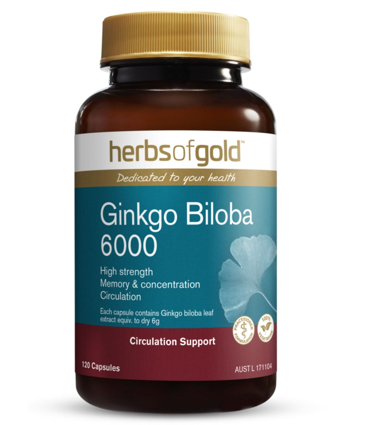 Herbs of Gold Ginkgo Biloba 6000