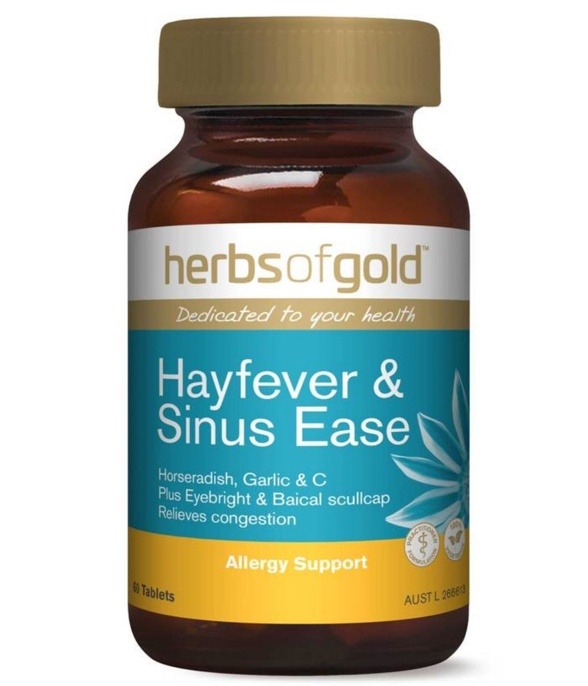 Herbs of Gold Hayfever & Sinus Ease 60 Tablets