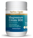 Herbs of Gold Magnesium Citrate 900 120 Capsules