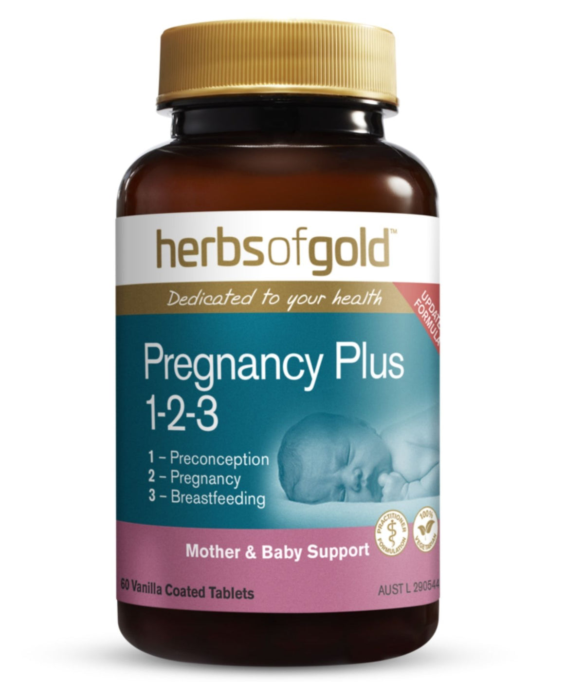 Herbs of Gold Pregnancy Plus 1-2-3 60 Tablets