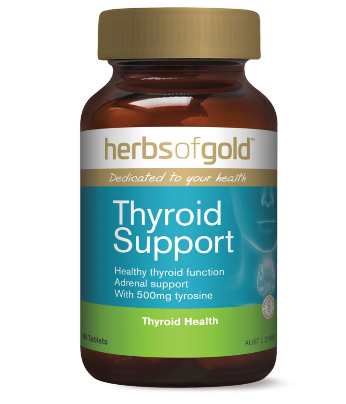 Herbs of Gold Thyroid Support 60 Tablets