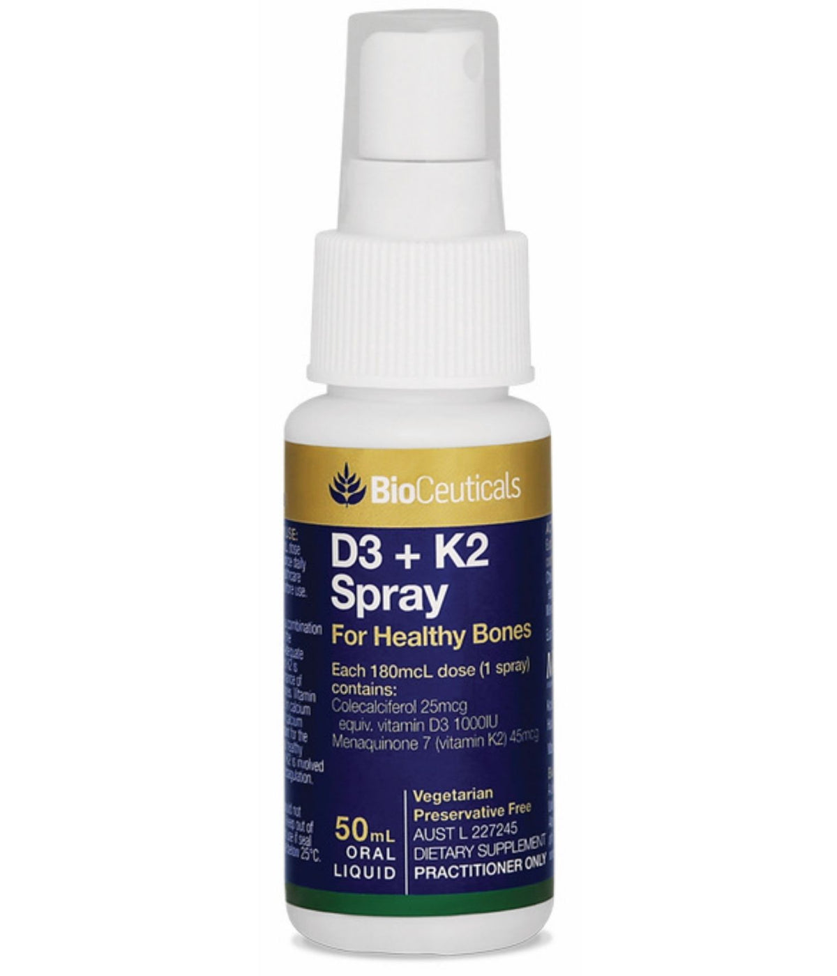 Bioceuticals D3 + K2 Spray 50ml