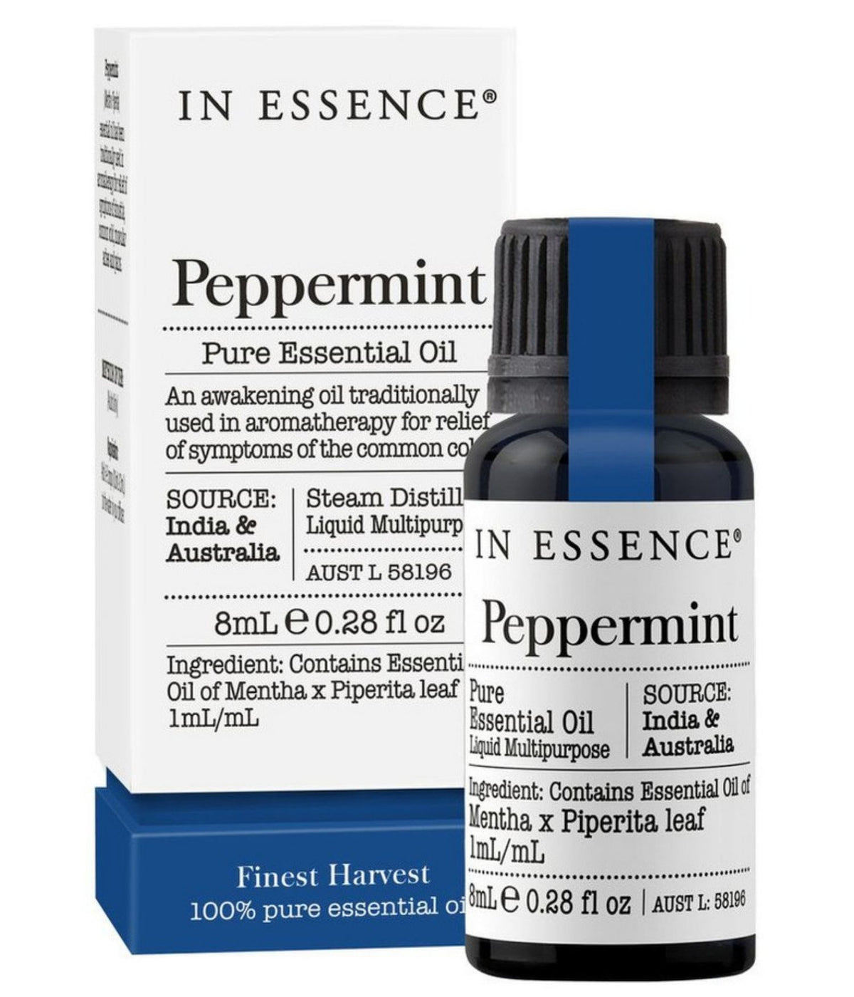 In Essence Peppermint Pure Essential Oil 8ml