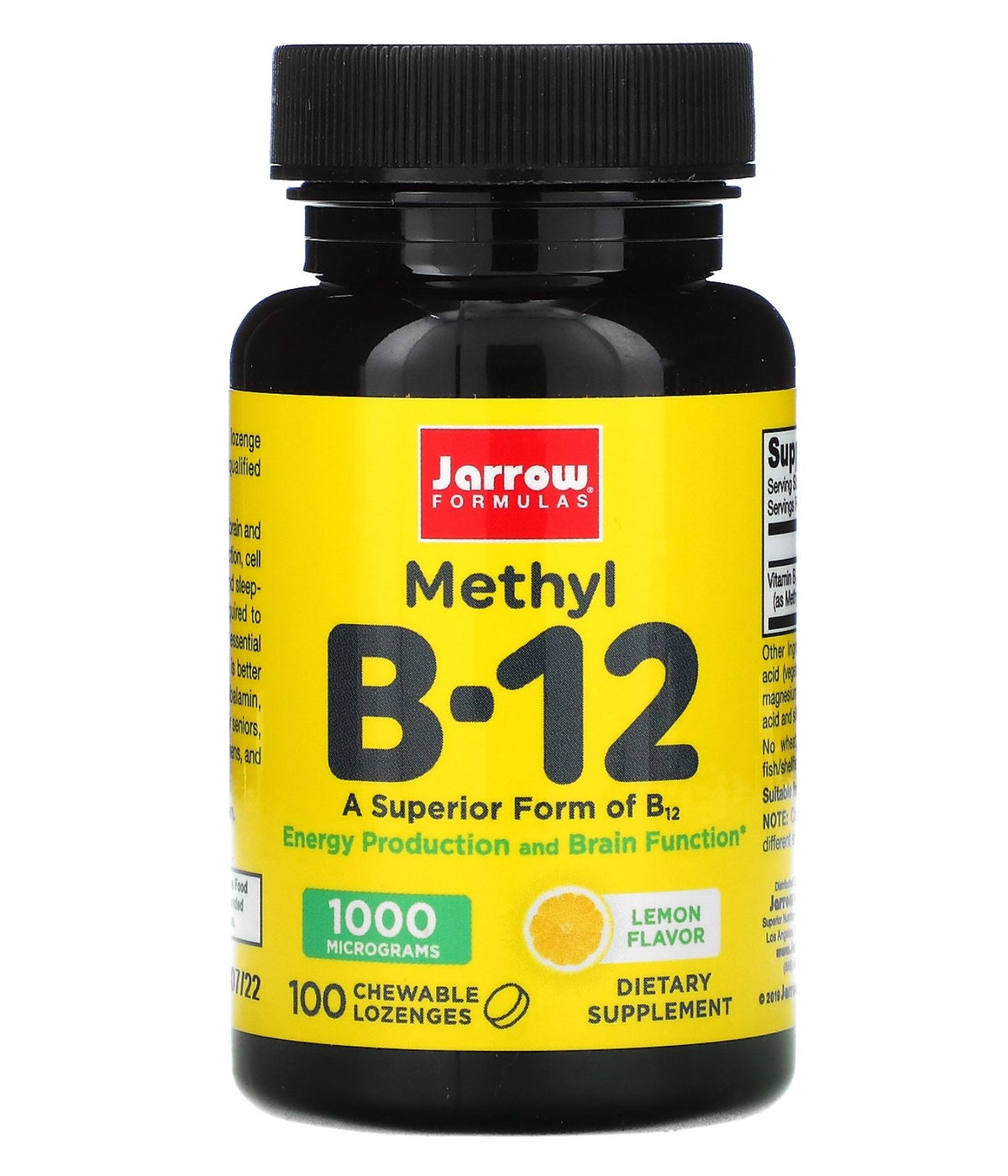 Jarrow Formulas Vegan Methyl B12 1000mcg 100 Lozenges