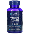 Life Extension Vitamins D & K With Sea Iodine 60 Capsules