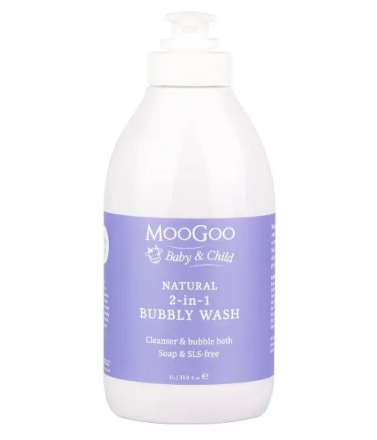 Moogoo Baby & Child Natural 2 in 1 Bubbly Wash 1L