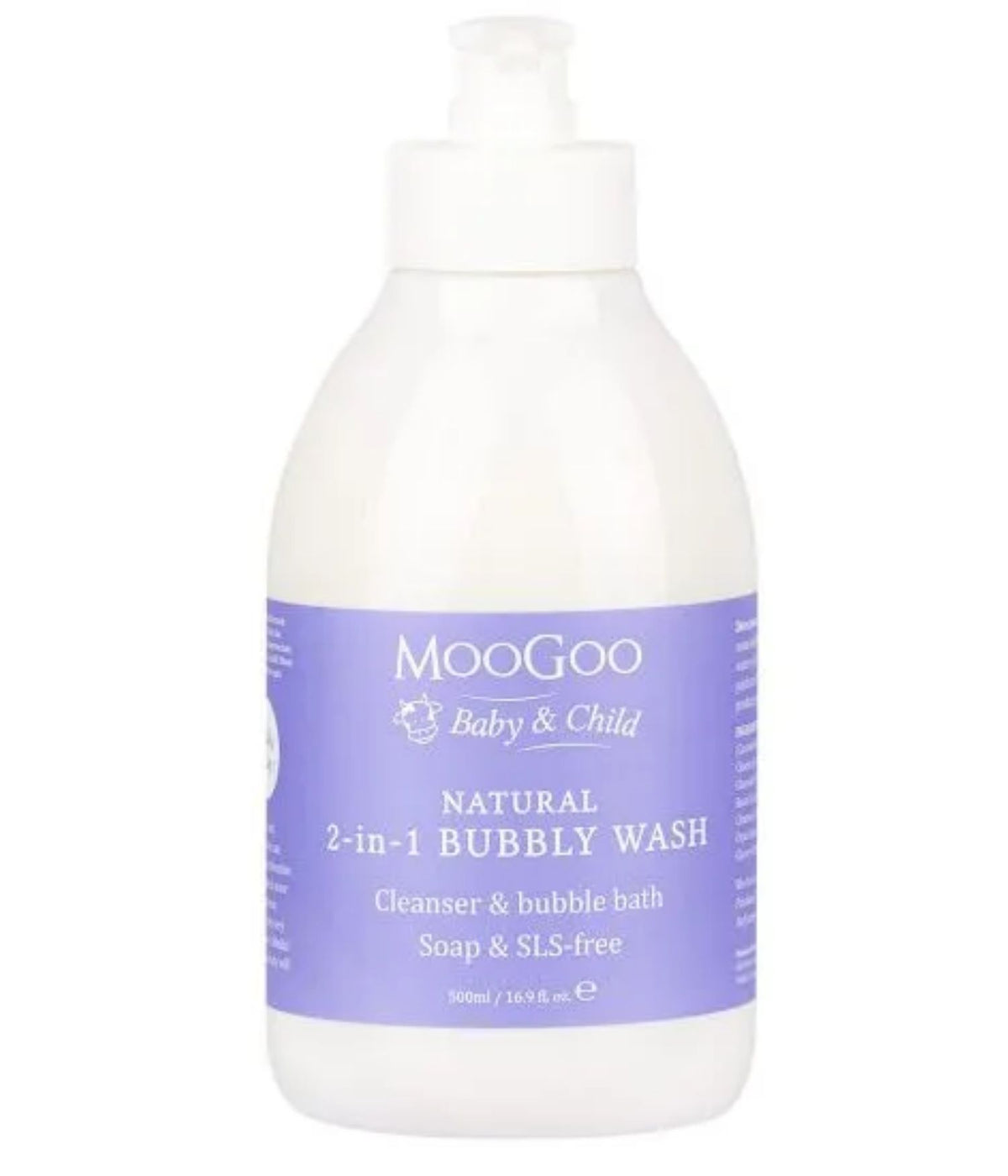 Moogoo Baby & Child Natural 2 in 1 Bubbly Wash 500ml