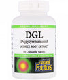 Natural Factors DGL Deglycyrrhizinated Licorice Extract 90 Chewables