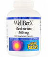 Natural Factors Wellbetx Berberine 500mg 120 Capsules