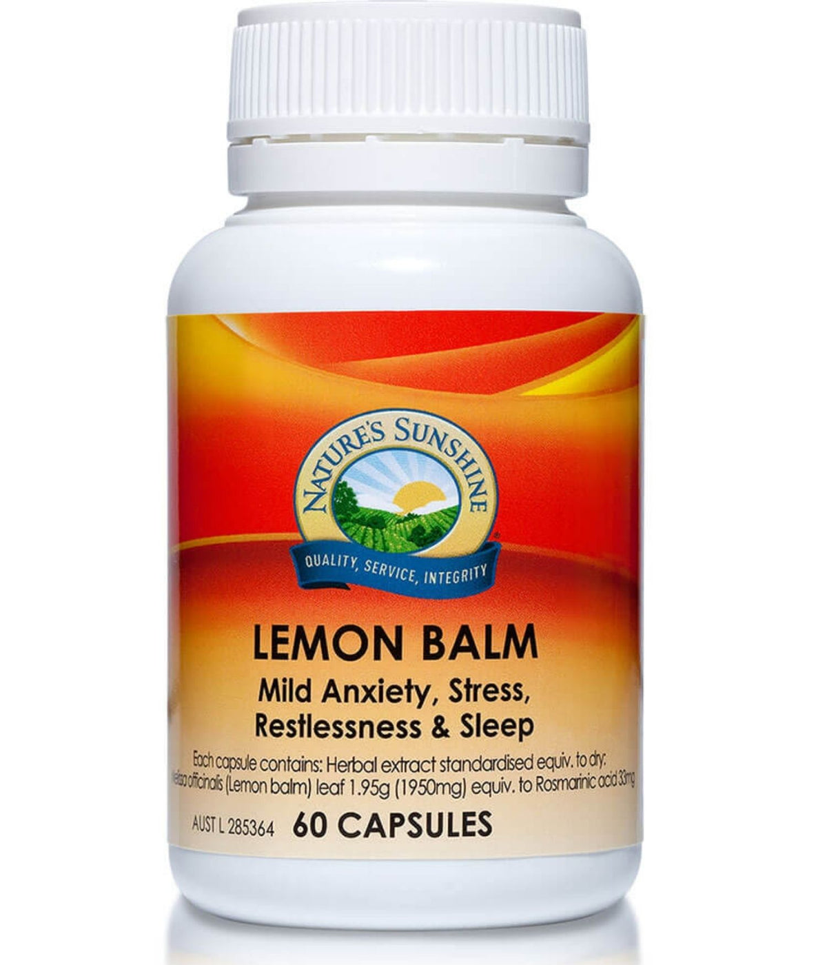 Nature's Sunshine Lemon Balm 60 Capsules