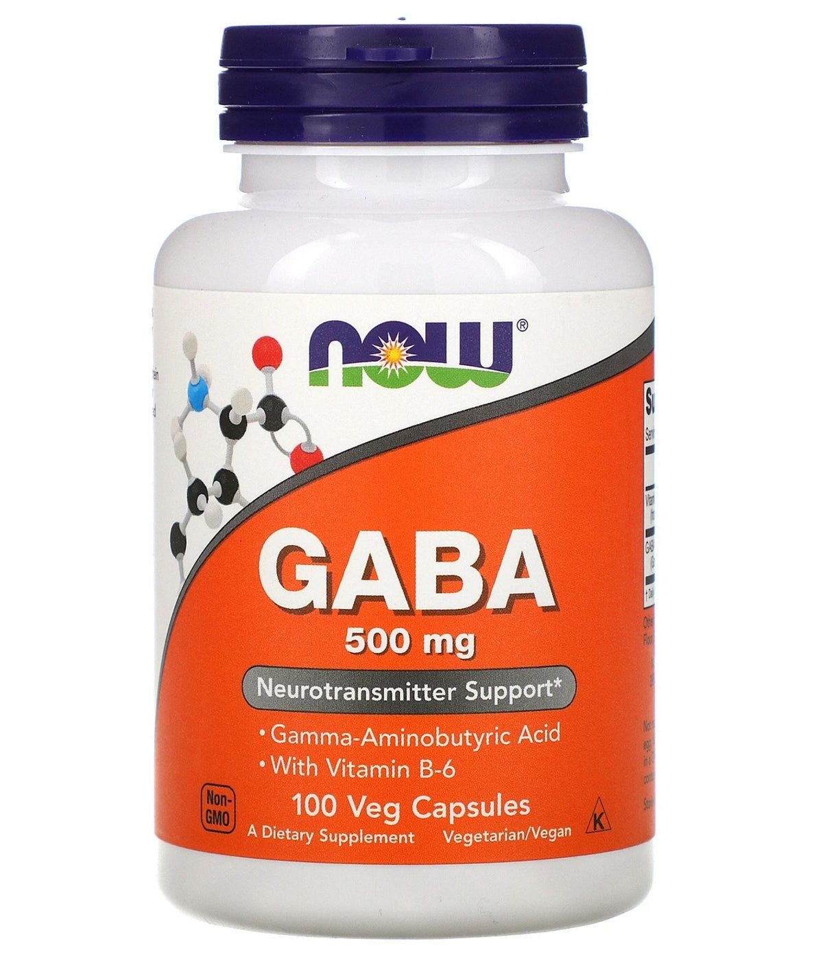 Now Foods GABA Capsules 500mg 100 Capsules