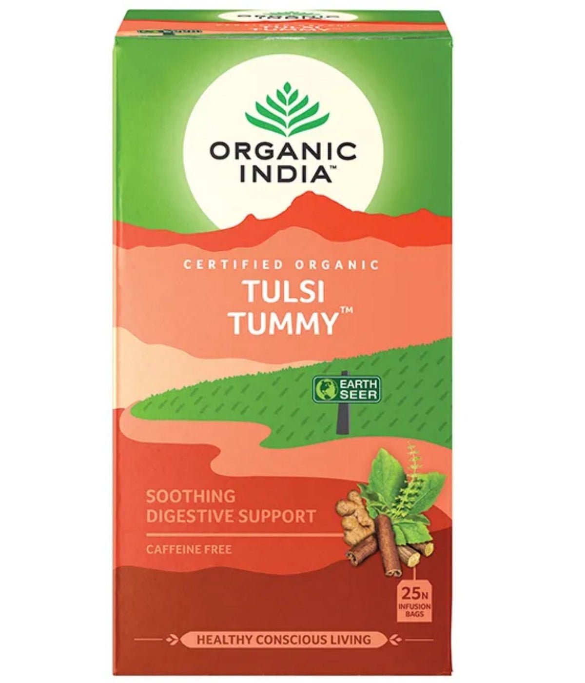 Organic India Tulsi (Holy Basil) Tummy 25 Teabags