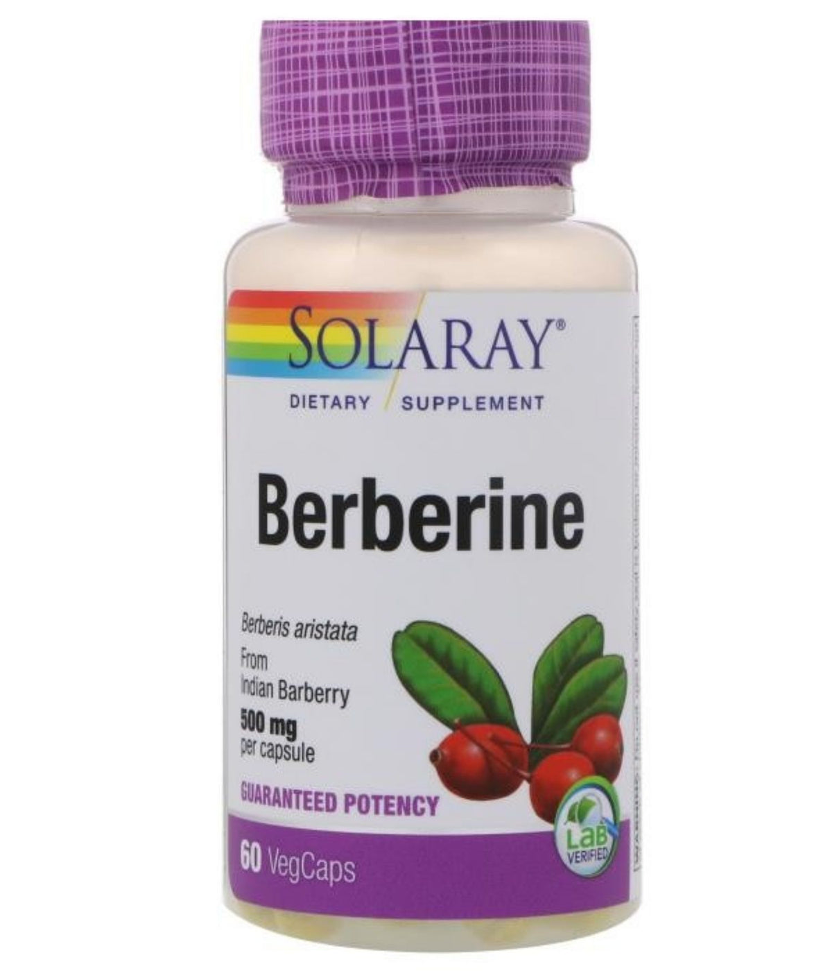 Solaray Berberine 500mg 60 Capsules