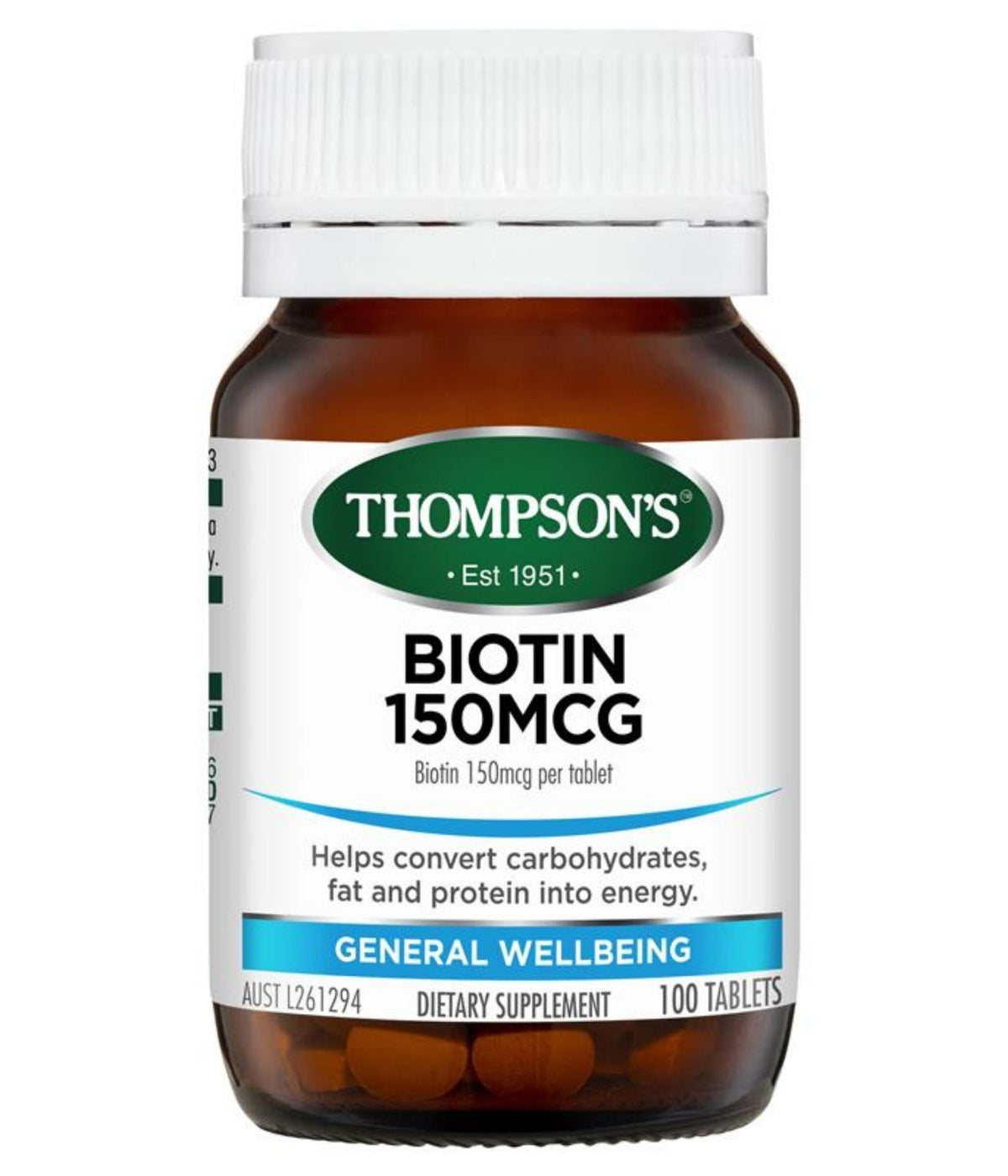 Thompson's Biotin 150mcg 100 Tablets