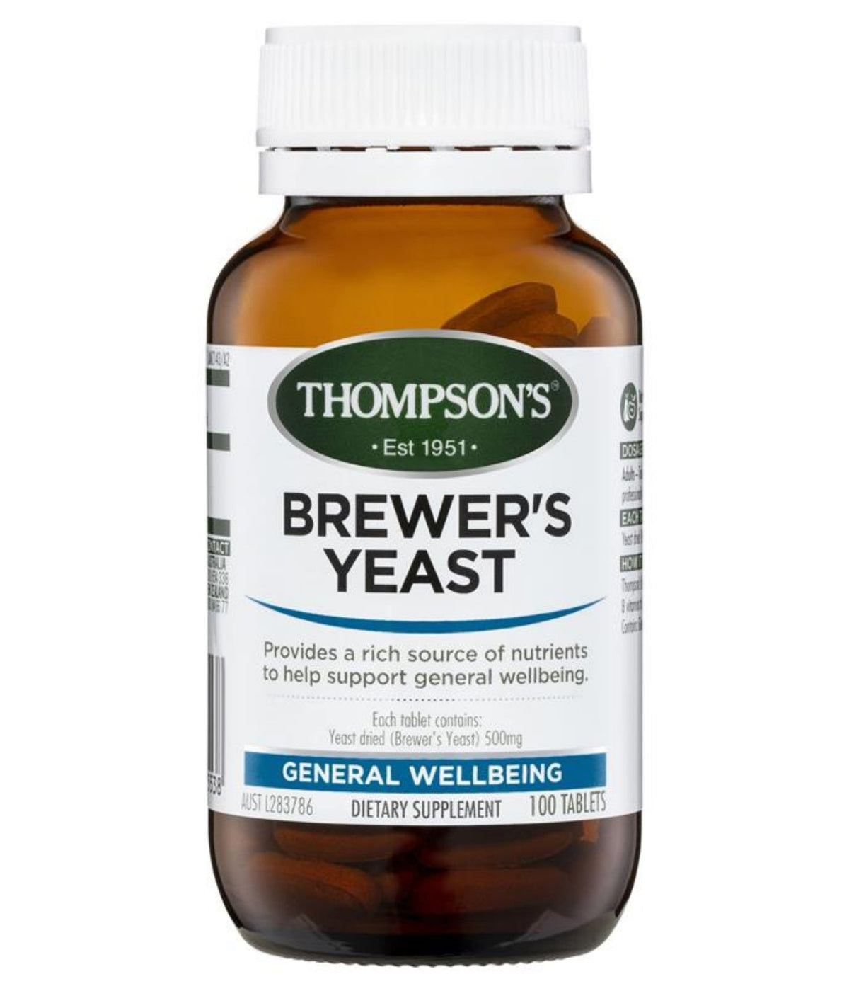 Thompson's Brewer's Yeast 100 Tablets