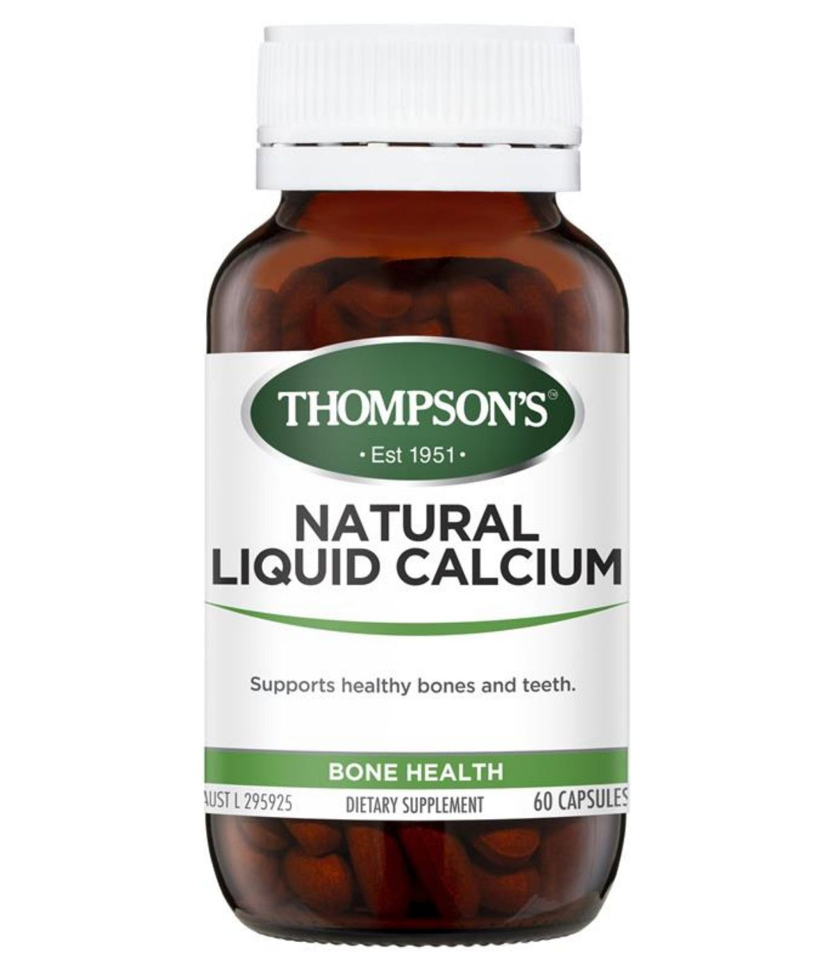 Thompson's Natural Liquid Calcium 60 Capsules