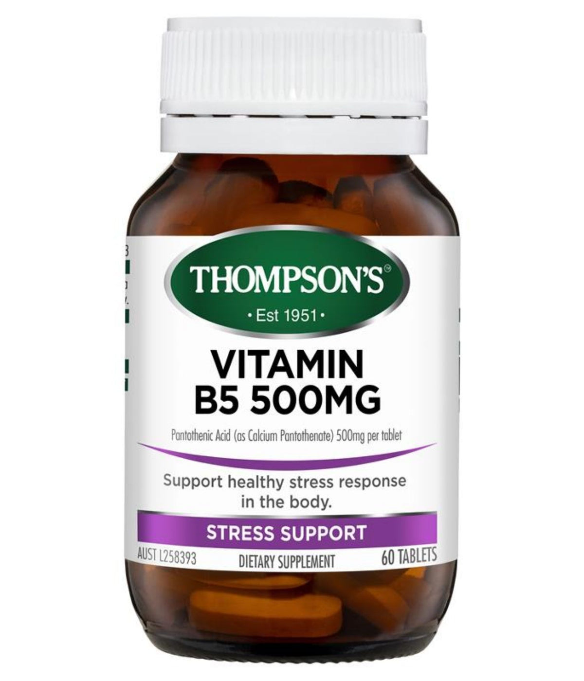 Thompson's Vitamin B5 500mg 60 Tablets